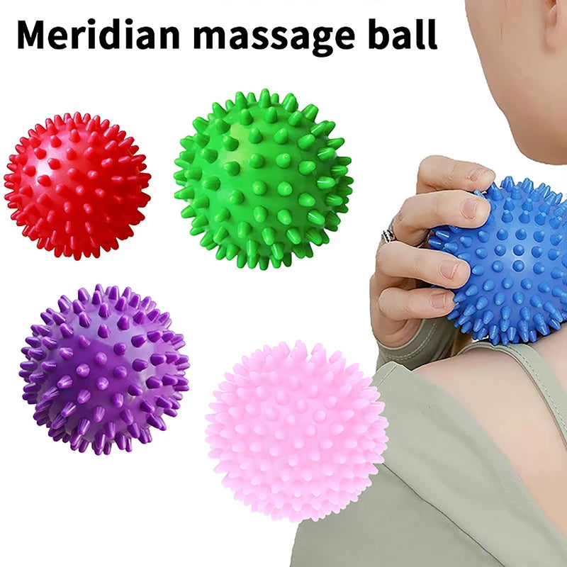 Massage Spiky Ball 7cm 9cm Training Muscle Pain Stress Massager Relaxation Acupoint Massage Myofascial Balls Yoga Ball Massage